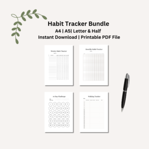 Digital Habit Tracker Bundle